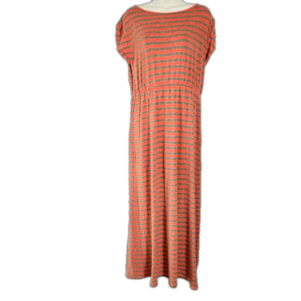 QED London striped maxi dress